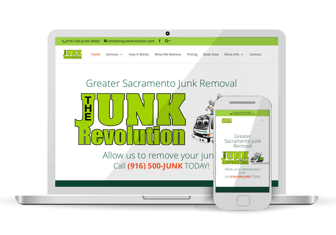 The Junk Revolution WordPress Website Design