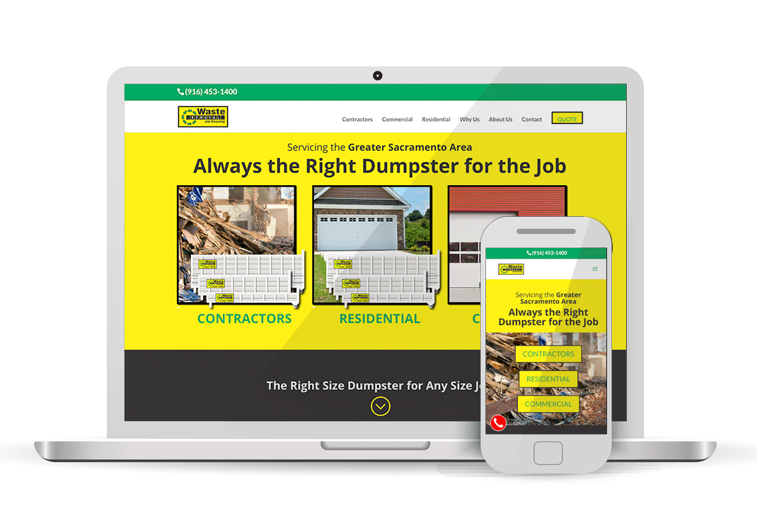 Waste Removal And Recycling WordPress Website Design