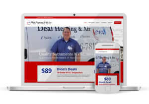 Client Portfolio DHA Deal Heating Air WordPress Website Design