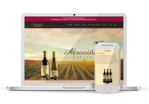 Client Portfolio Aerovina Estate Sacramento WordPress Website Design