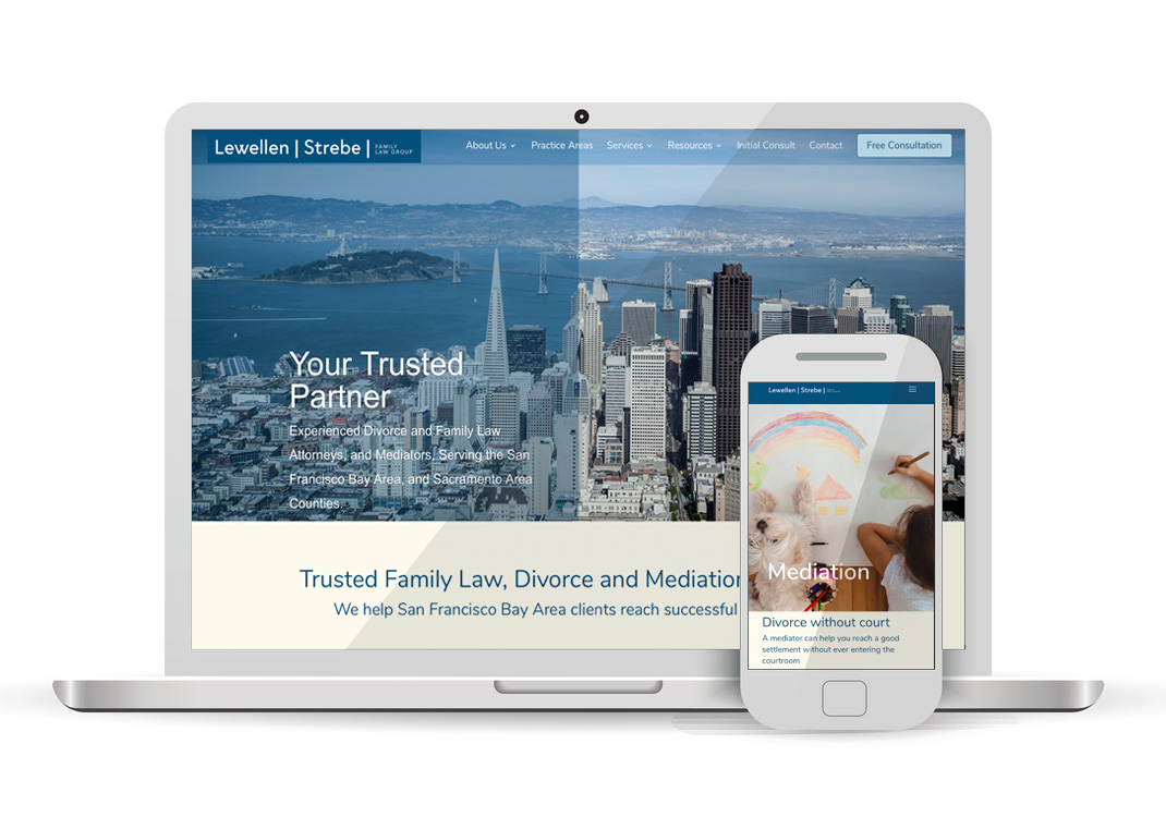 Lewellen | Strebe Family Law WordPress Website Design