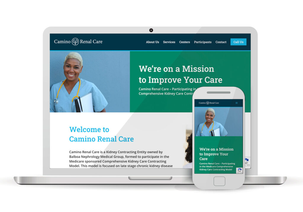 Client Portfolio Camino Renal Care San Diego | Wordpress Website Design